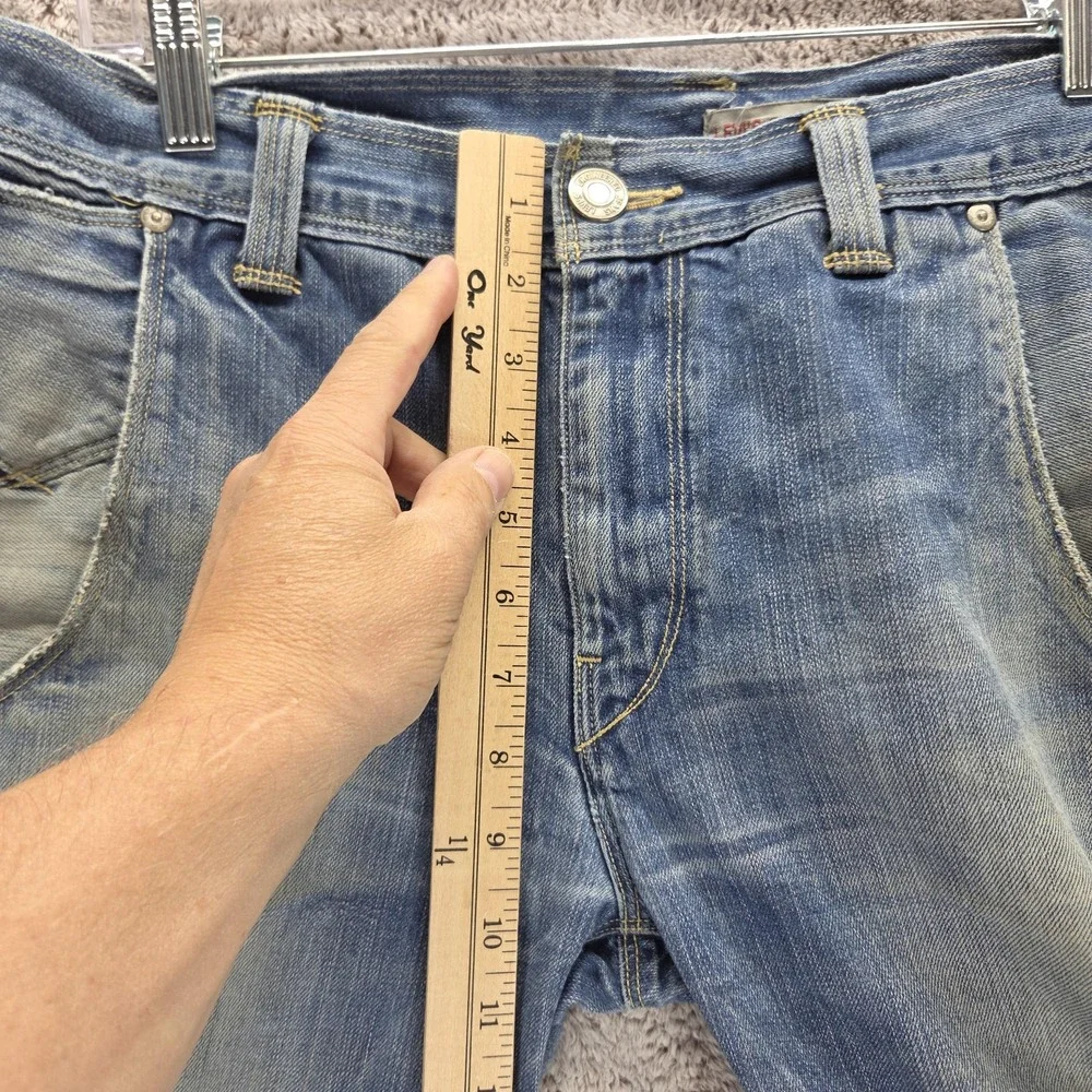 Vintage Levis Engineered Jeans Mens 32x30 Blue Buckle Back Twisted Zip Fly